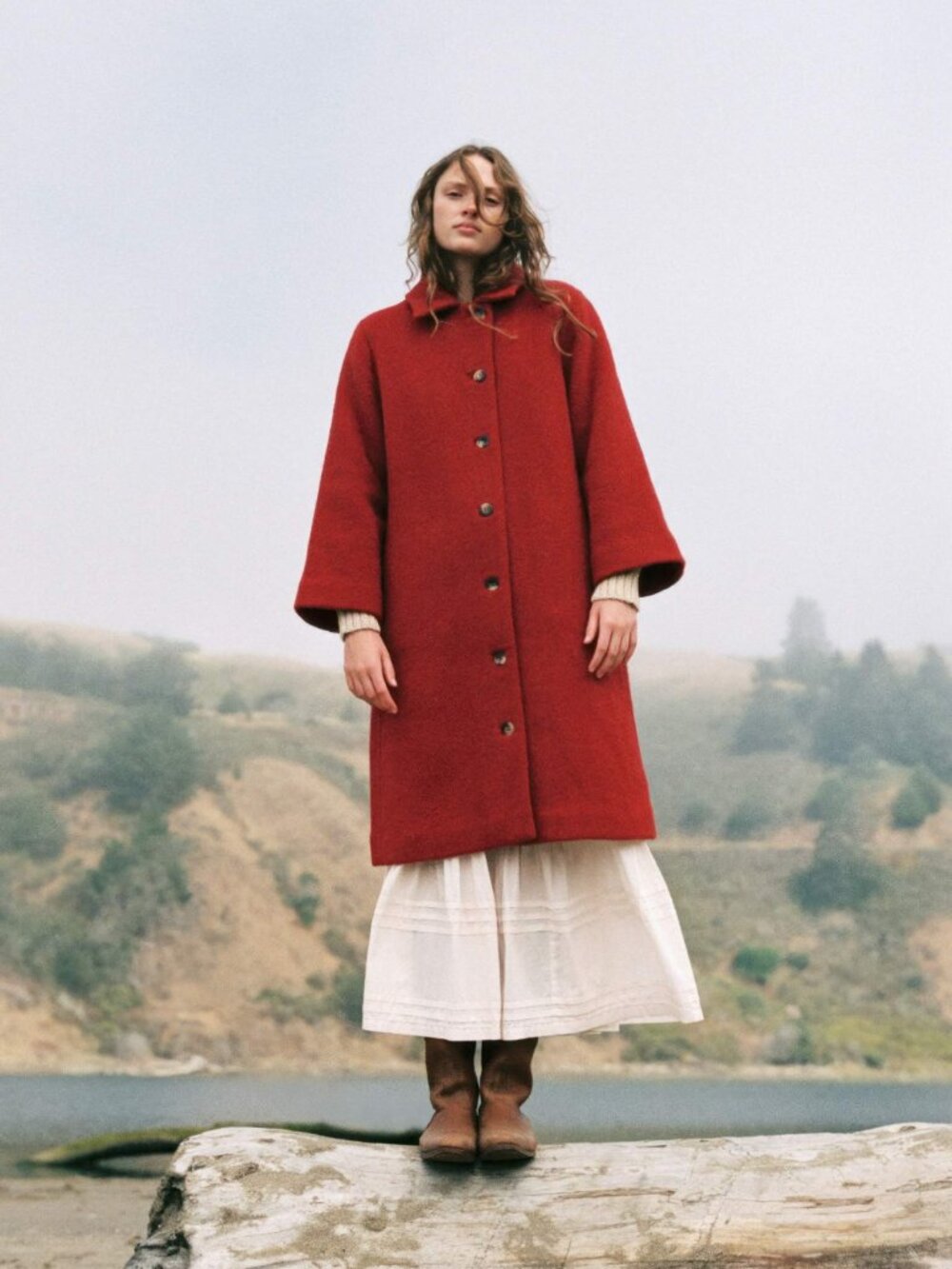 Christy Dawn RARE Eleanor Coat in Crimson Size L